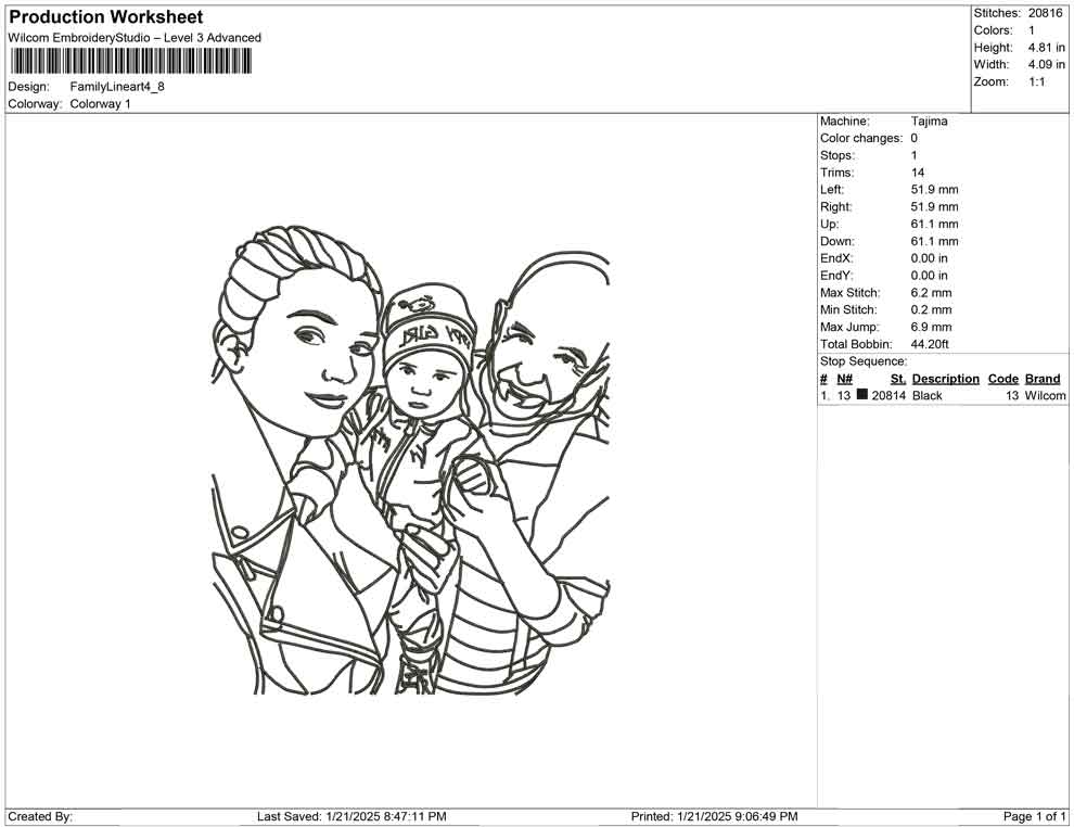 Family Line Art