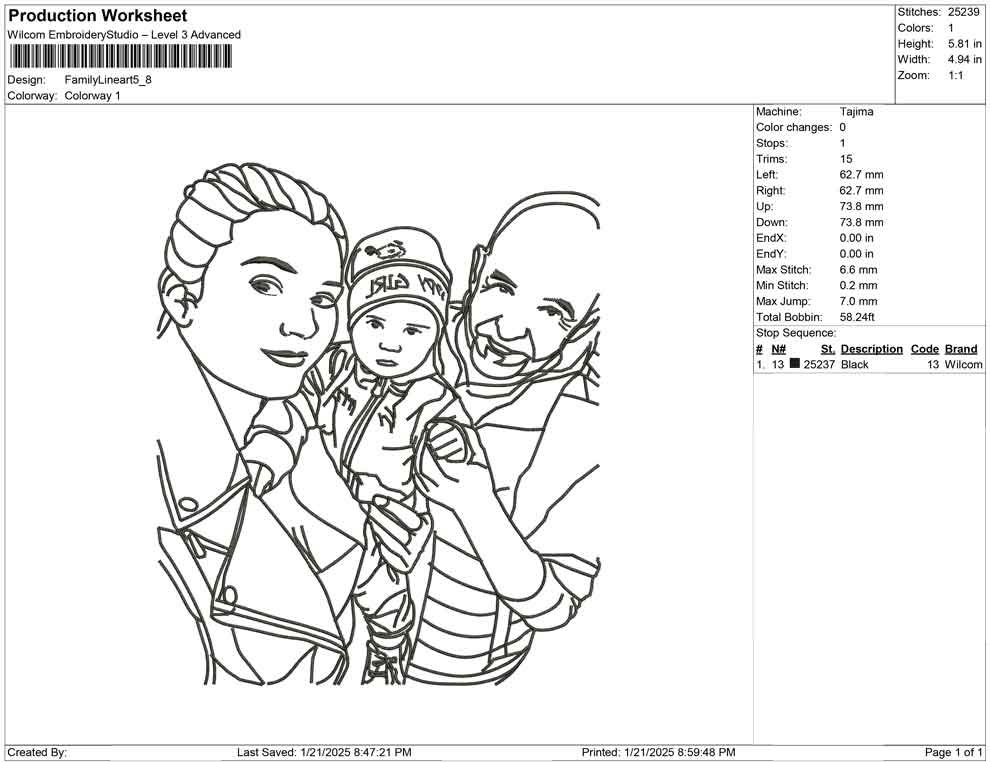 Family Line Art