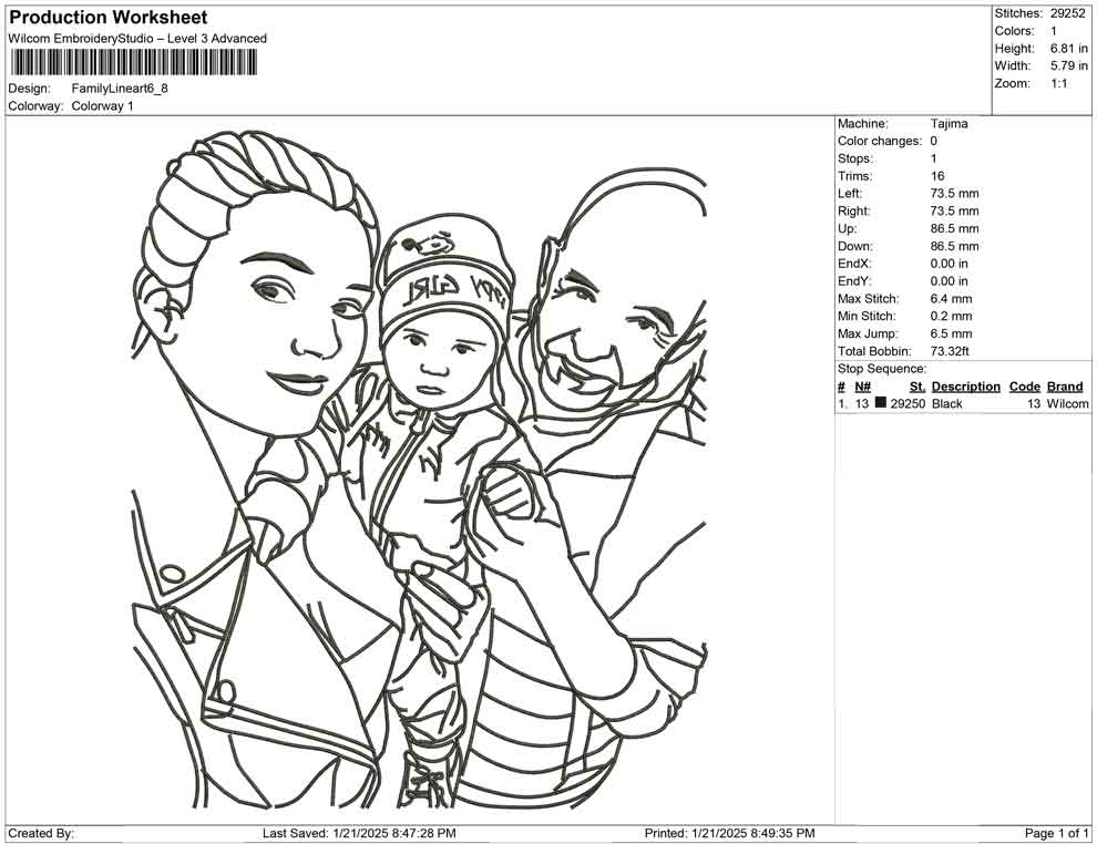 Family Line Art