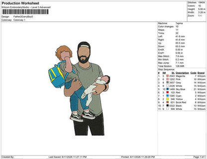 Father 2 Carry Boy