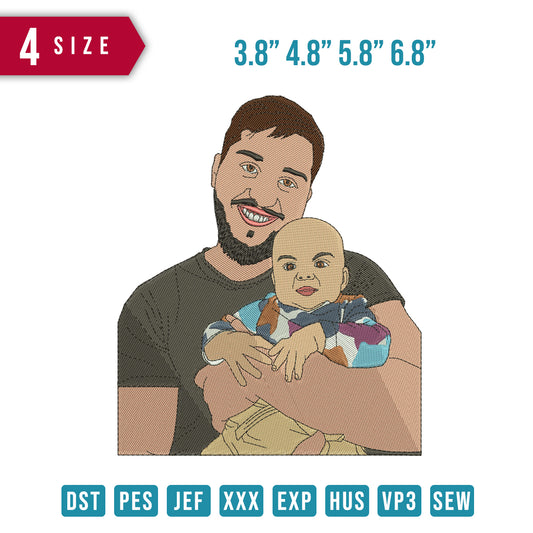 Father And Baby bald