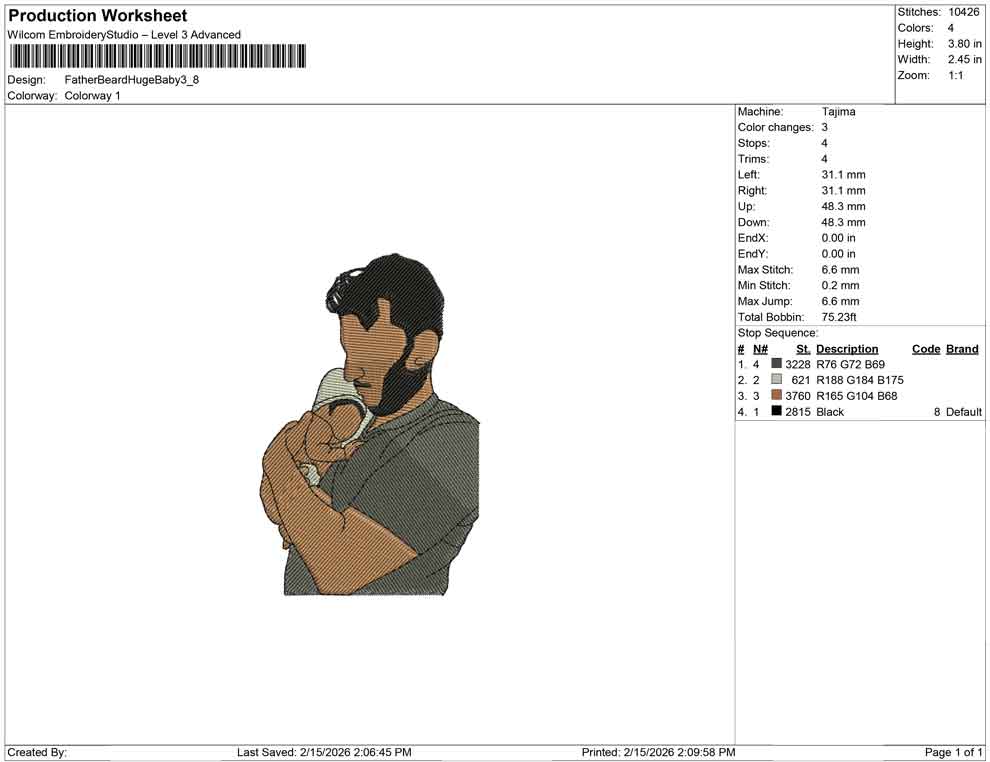 Father Beard Huge Baby