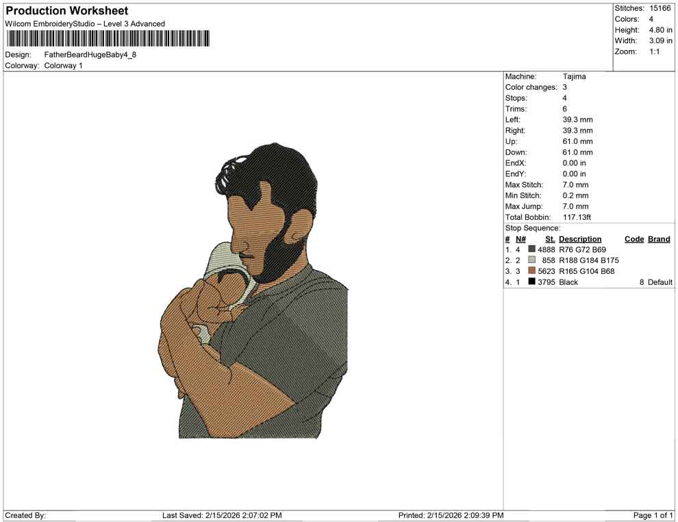 Father Beard Huge Baby