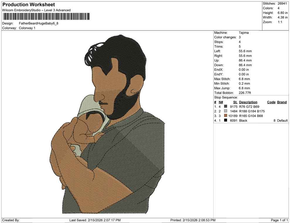 Father Beard Huge Baby