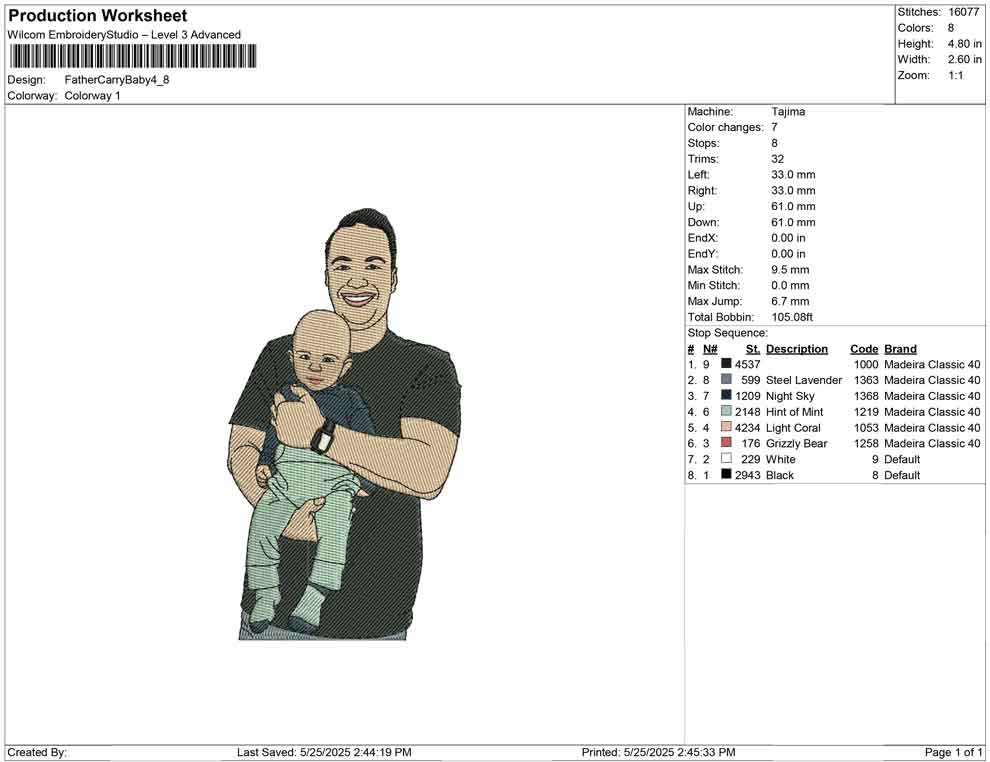 Father Carry Baby