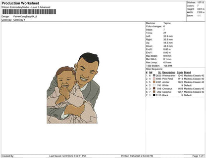 Father Carry Baby B