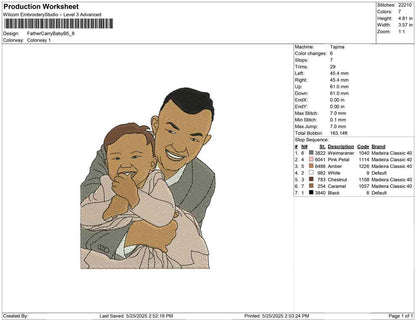 Father Carry Baby B