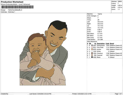Father Carry Baby B