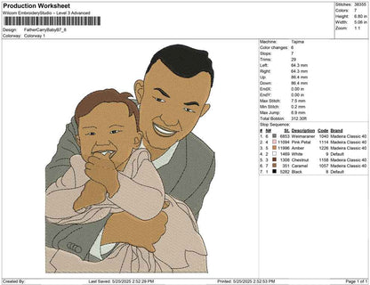 Father Carry Baby B