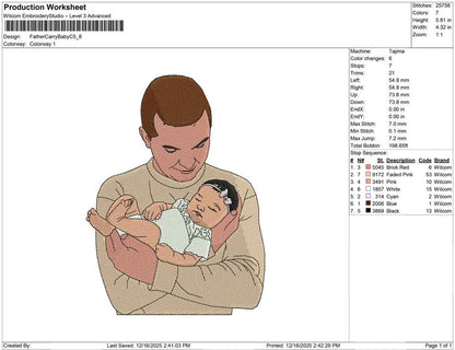Father Carry Baby C