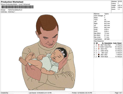Father Carry Baby C