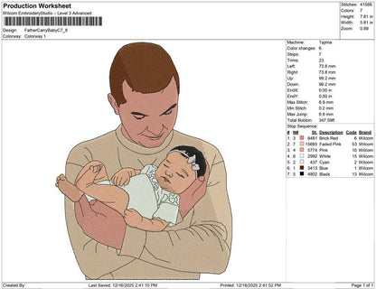 Father Carry Baby C