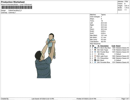 Father Carry Boy