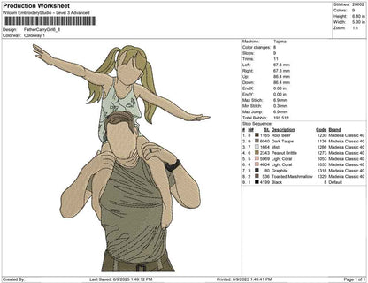 Father Carry Girl