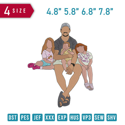 Father Daughters Sit