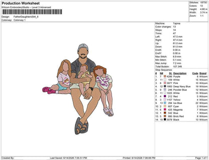 Father Daughters Sit