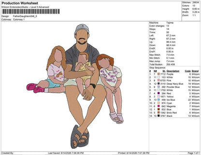 Father Daughters Sit