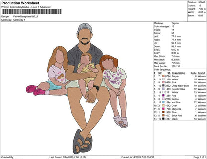 Father Daughters Sit