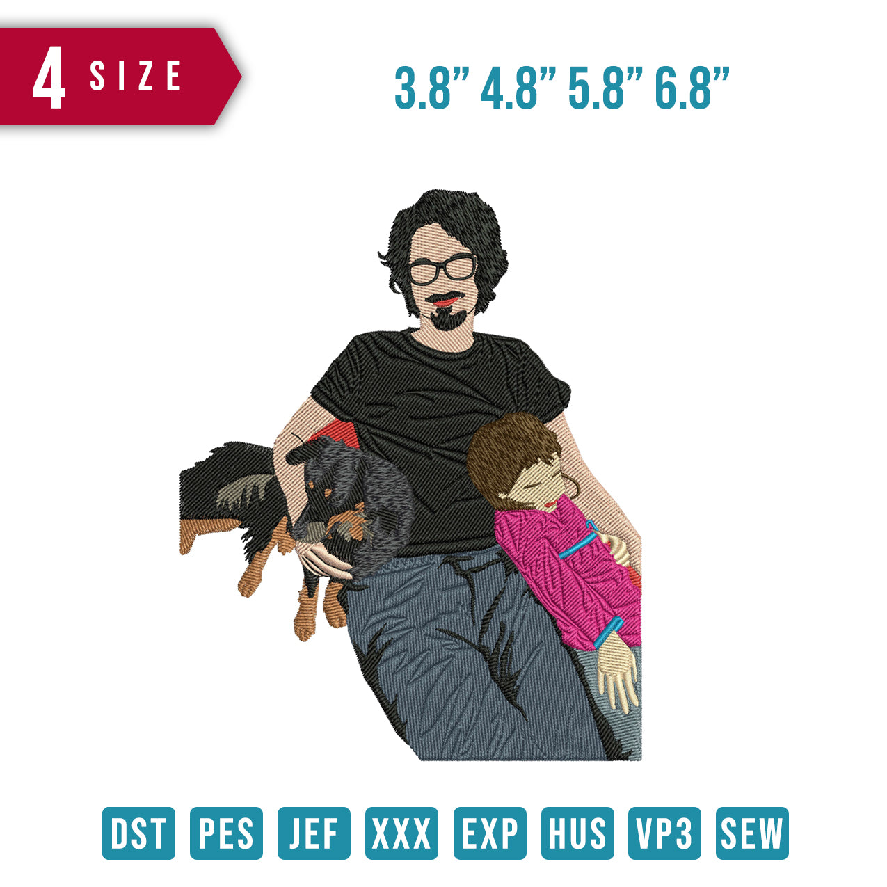 Father Dog and Daughter