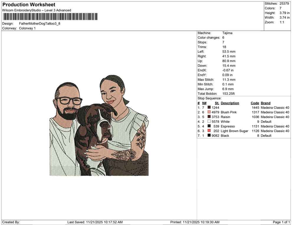 Father Mother Dog Tattoo