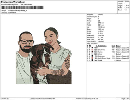 Father Mother Dog Tattoo