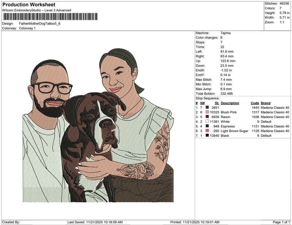 Father Mother Dog Tattoo