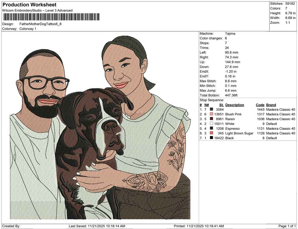 Father Mother Dog Tattoo