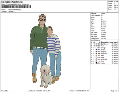 Father Son And Dog