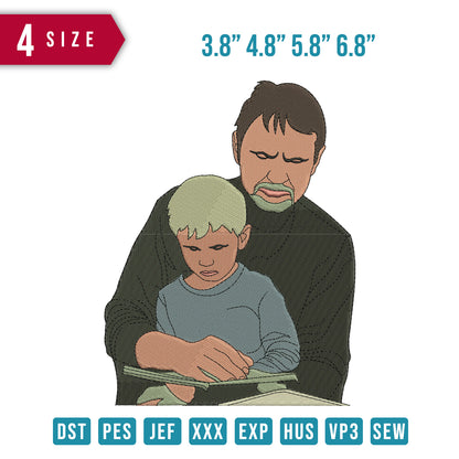 Father Son Reading