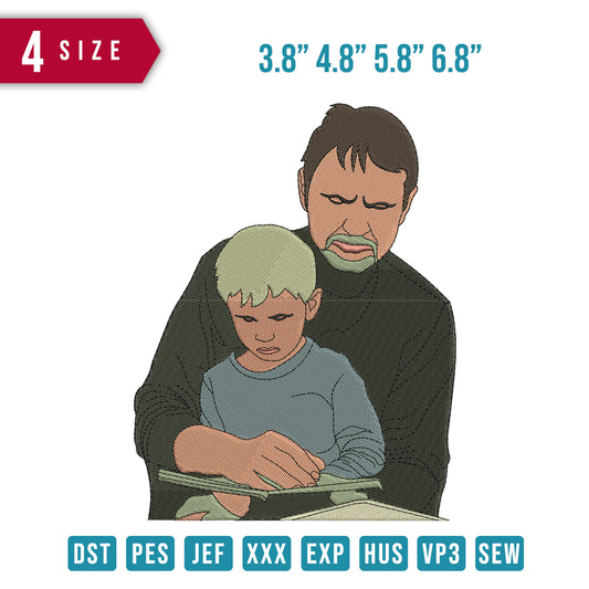 Father Son Reading