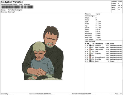 Father Son Reading
