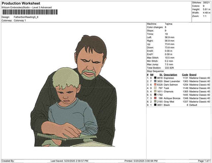 Father Son Reading
