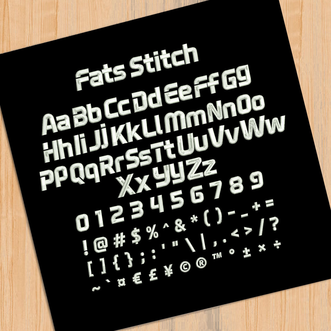 Fats Stitch Font
