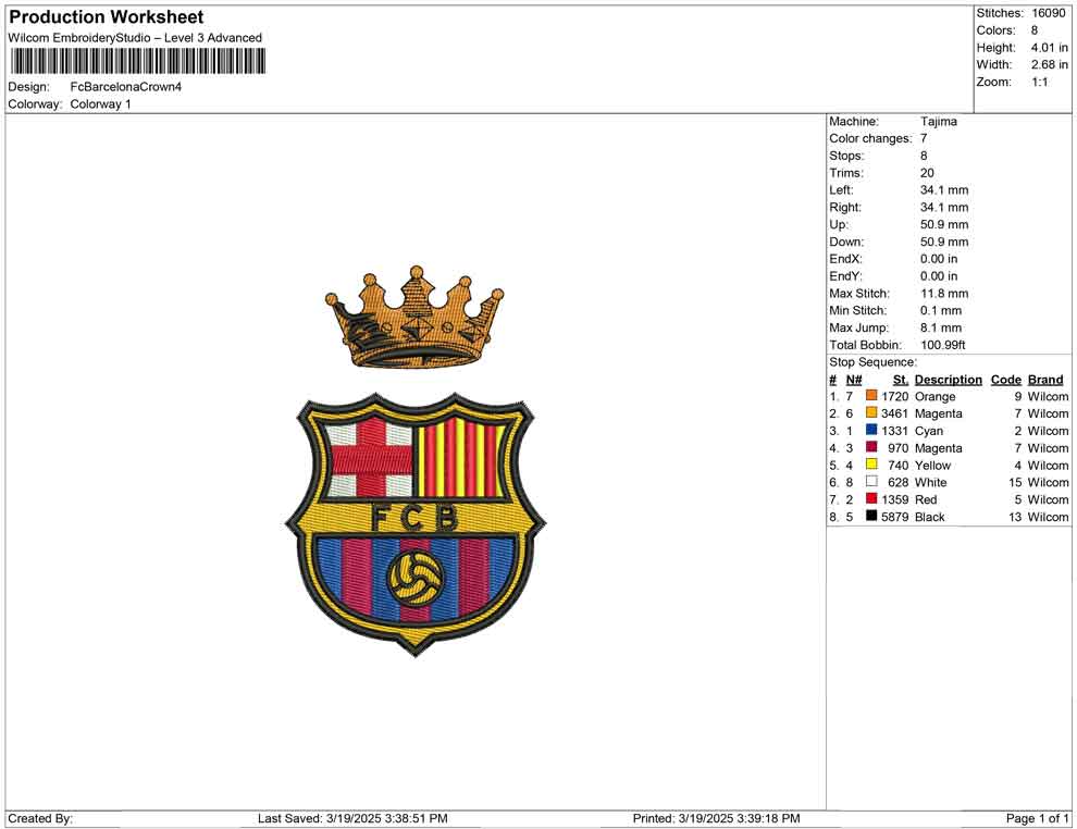 Fc Barcelona Crown