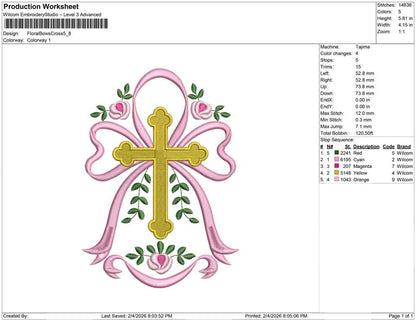 Floral Bows Cross