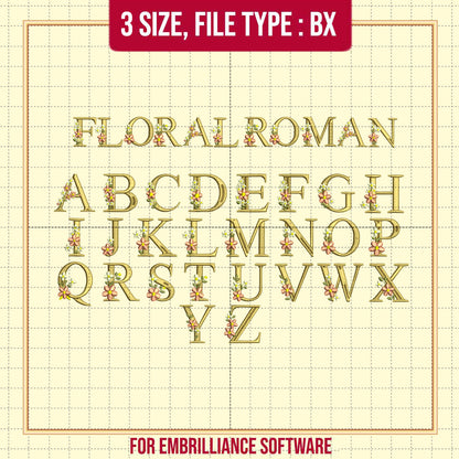 Floral Roman font