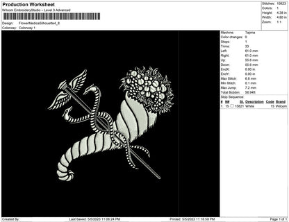 Flower Medica Silhouette