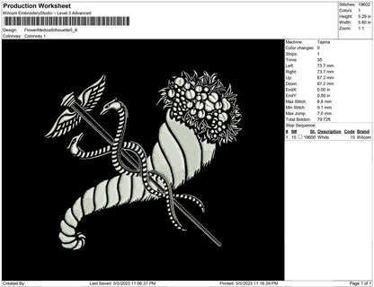 Flower Medica Silhouette