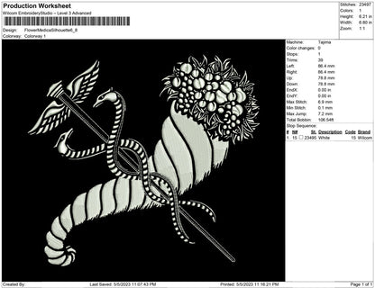Flower Medica Silhouette