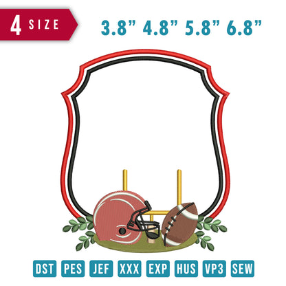 Football Helmet And Ball Frame