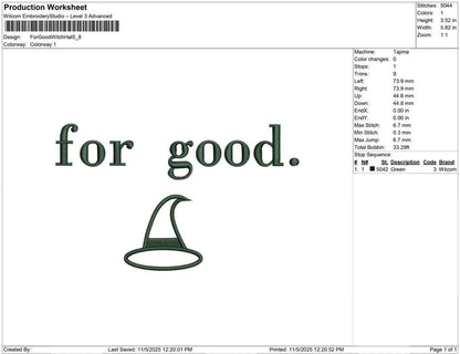 For Good Witch Hat