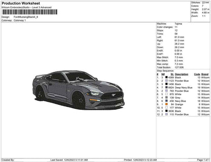 Ford Mustang Black