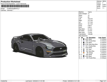 Ford Mustang Black
