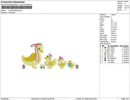 Four Duck Ribbon