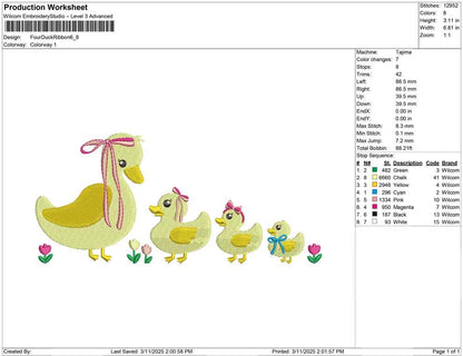 Four Duck Ribbon