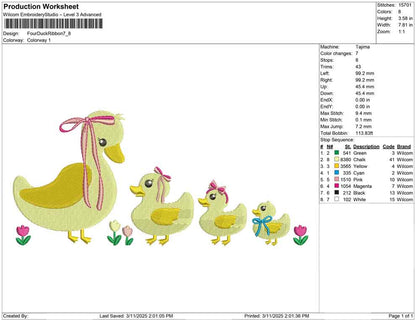 Four Duck Ribbon