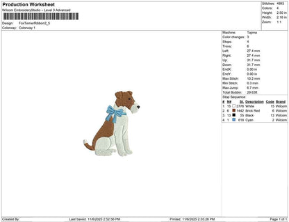 Fox Terrier Ribbon