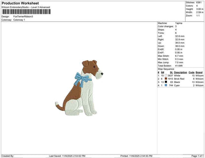 Fox Terrier Ribbon