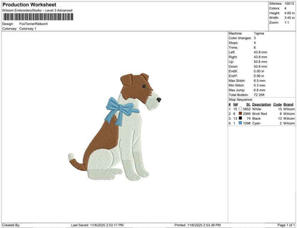 Fox Terrier Ribbon