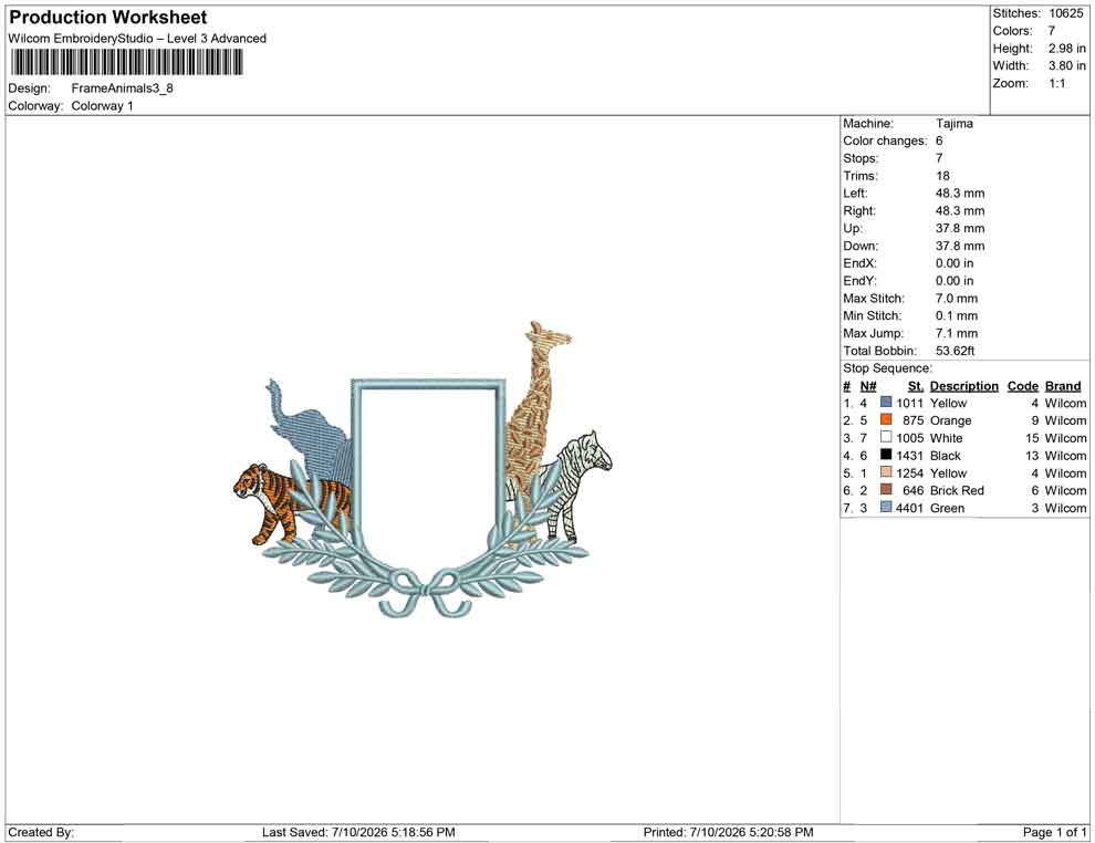 Frame Animals